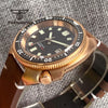 Tandorio CUSN8 Solid Bronze Turtle Watch TD239PT5000 NH35A 44mm 20bar diver Sapphire