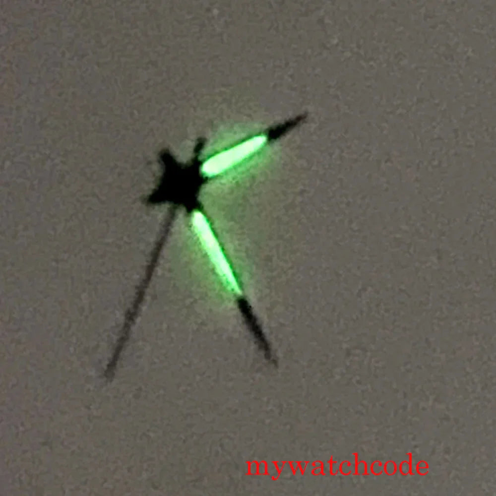 Green Luminous Metallic Watch Hands For NH 35 NH 36 MI YOTA 8215 821A E TA 2824 2836 Automatic Movement