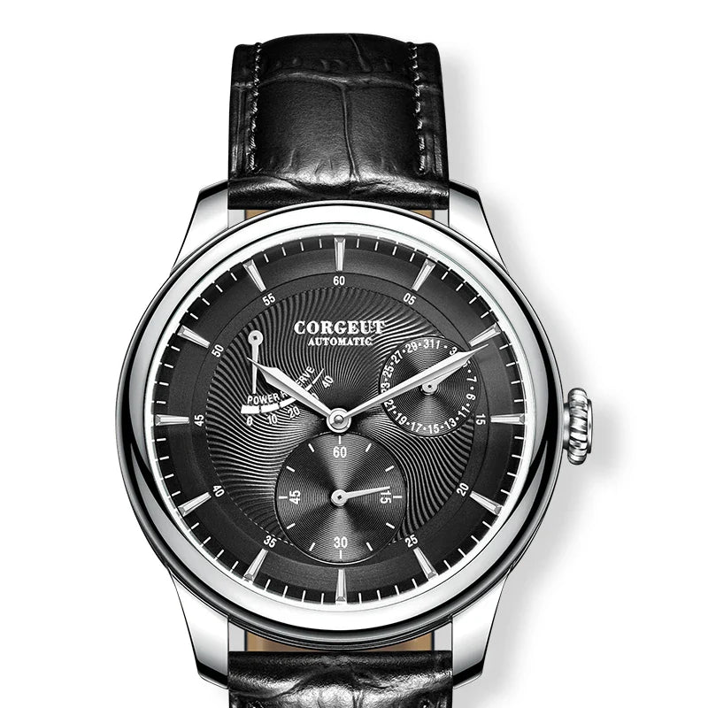 Corgeut 6658 Chronograph Watch Dress 40MM 3ATM Hardlex