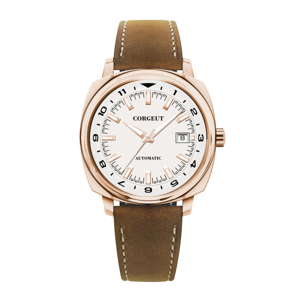 Corgeut 6018 glass back42 MM NH35 Automatic Sapphire crystal 10ATM Dress watch