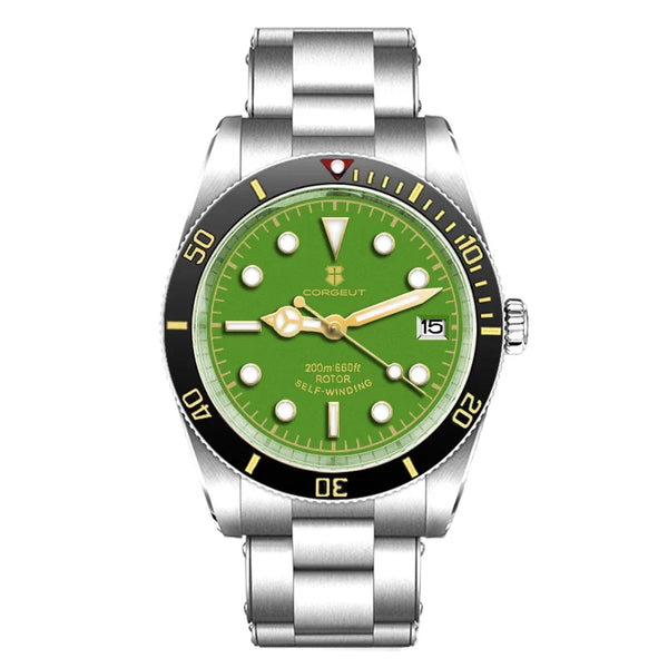 Corgeut Watch Diver CG2074 39mm NH35A Sapphire CrystalCeramics Bezel 10Bar SUB