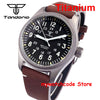 39mm Titanium Pilot Watch Tandorio TD143T Miyota 8215 Movt Automatic Sapphire 20ATM Retro Men Watch