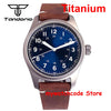 39mm Titanium Pilot Watch Tandorio TD143T Miyota 8215 Movt Automatic Sapphire 20ATM Retro Men Watch