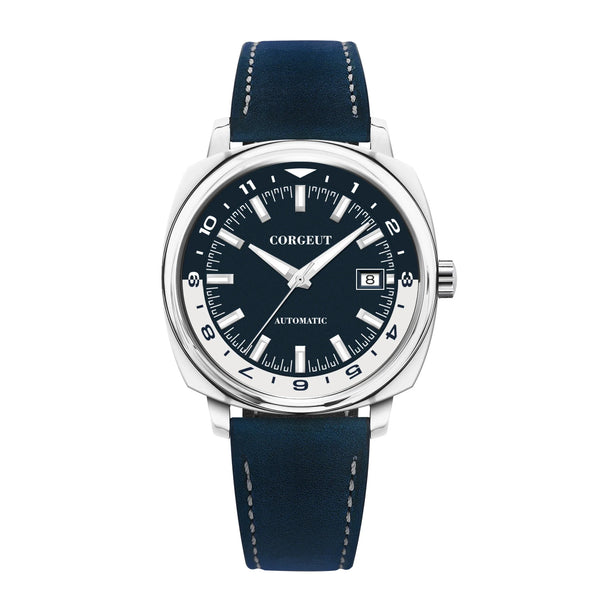 Corgeut 6018 glass back42 MM NH35 Automatic Sapphire crystal 10ATM Dress watch