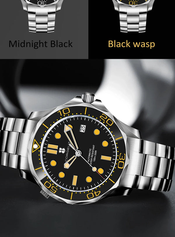 CORGEUT 2023 Seamaster 40mm NH35 Automatic 5bar Sapphire Diver Ceramic Bezel