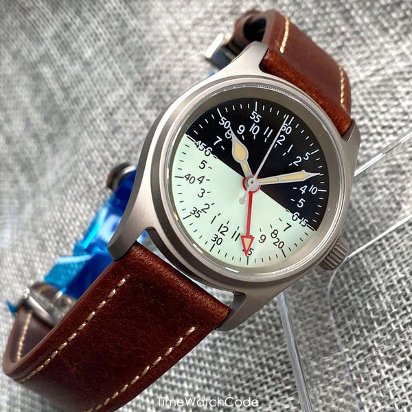 Tandorio TD171 Ti-2 Titanium GMT Field Watch NH34A36mm 20bar Sapphire