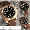 Tandorio TD232B Solid CUSN8 Bronze Watch NH35A PT500040mm Sapphire Submariner Yachtmaster