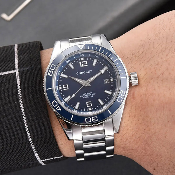 41MM Corgeut Custom Logo/Name BB58 Diver Sapphire NH35 Automatic 10Bar