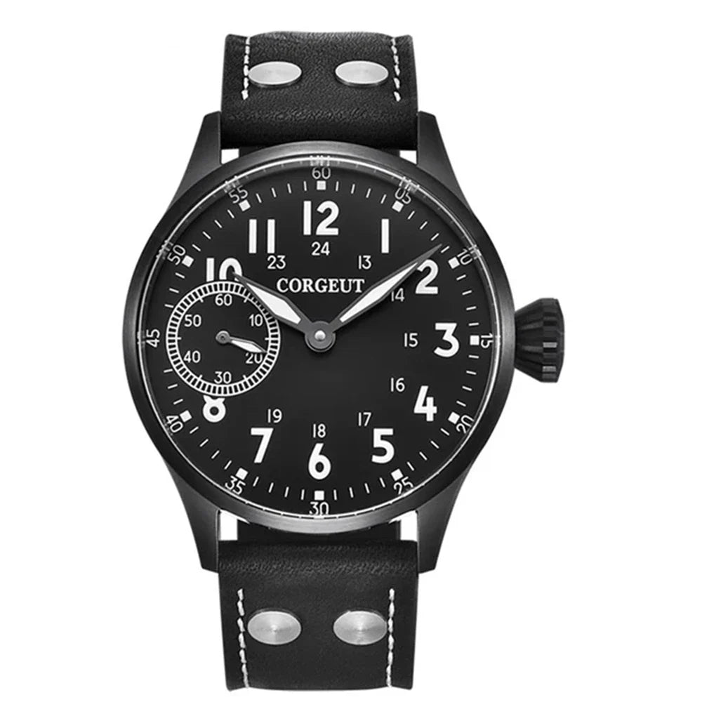 44mm Men's Watch Seagull ST3600 Manual Winding Sub Second Sapphire Luminous Chronograph