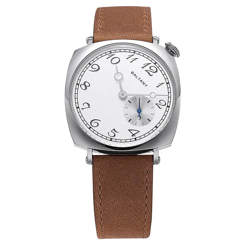 Baltany Quartz 1921 Watches Man S4072 Affordable Reminiscent Wristwatches Sapphire Crystal Sapphire Crystal Square Dress Watch