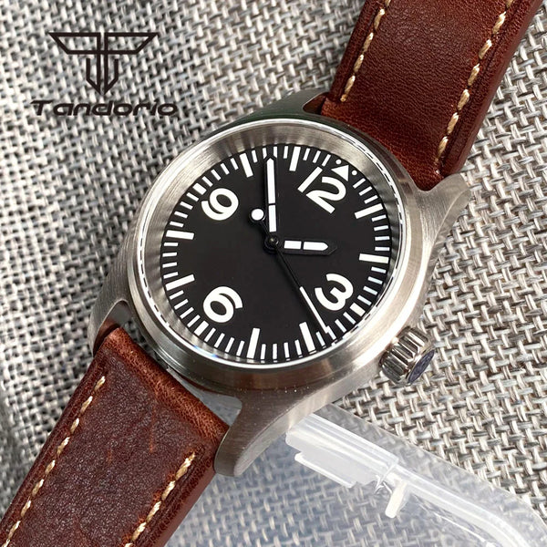 Tandorio 36mm Pilot Watch TD140B PT5000 NH35A Movement 20bar Sapphire