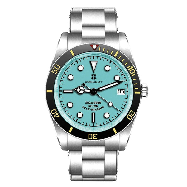 Corgeut Watch Diver CG2074 39mm NH35A Sapphire CrystalCeramics Bezel 10Bar SUB