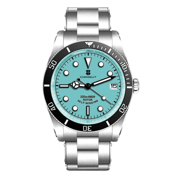 Corgeut Watch Diver CG2074 39mm NH35A Sapphire CrystalCeramics Bezel 10Bar SUB