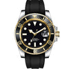Corgeut 3002 Dive WatchNH35 / miyota 8215 40mm Yacht Watch Two Tone Gold Ceremic Bezel10bar Sapphire