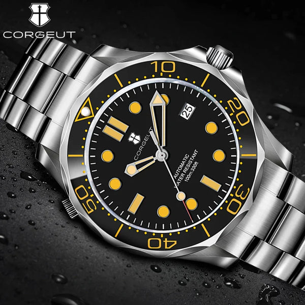 CORGEUT 2023 Seamaster 40mm NH35 Automatic 5bar Sapphire Diver Ceramic Bezel