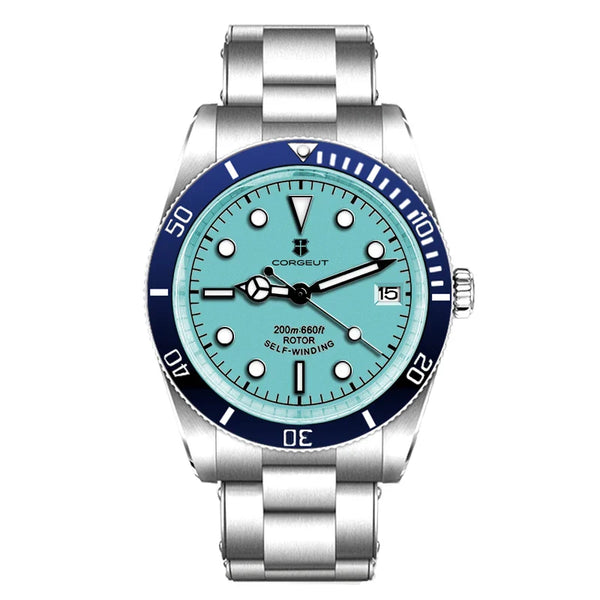 Corgeut Watch Diver CG2074 39mm NH35A Sapphire CrystalCeramics Bezel 10Bar SUB