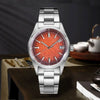 Tandorio Pilot watch 36mm TD105M Blue Red Multicolor DialNH35A Automatic 200M WR Luminous Sapphire