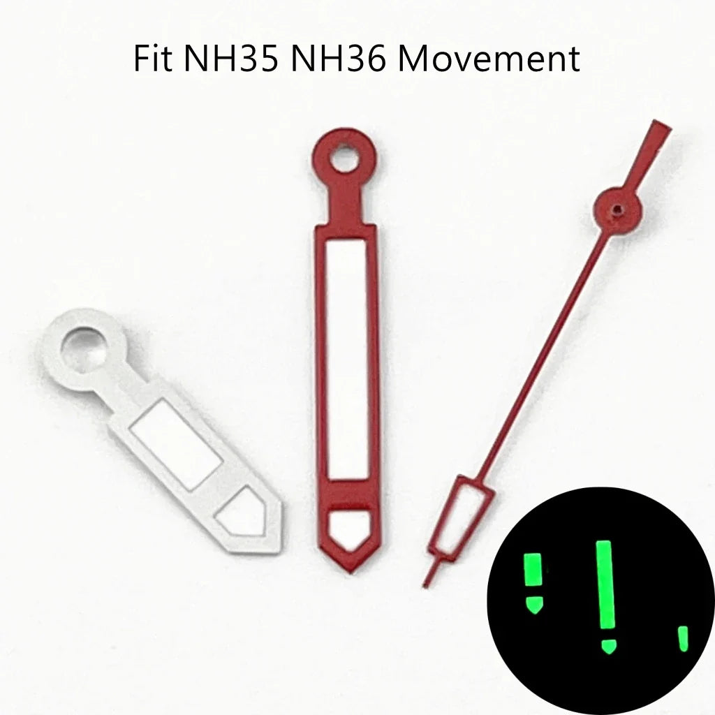 ETA Hands Silver Watch Lume Hands Fit NH35 NH36 PT5000 ETA2836 2824 DG2813 3804 Miyota8215 8205 821A Movement Watch Accessories