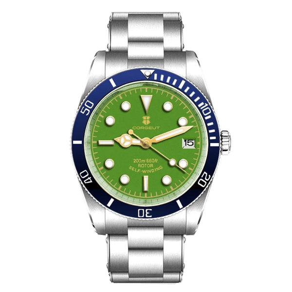 Corgeut Watch Diver CG2074 39mm NH35A Sapphire CrystalCeramics Bezel 10Bar SUB
