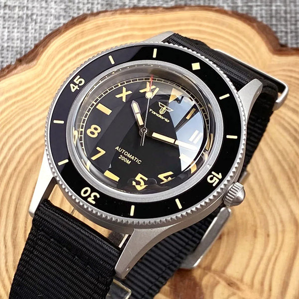 Tandorio Fifty FATHOMS Diver TD223 20bar NH35 PT5000 Sapphire 40mm