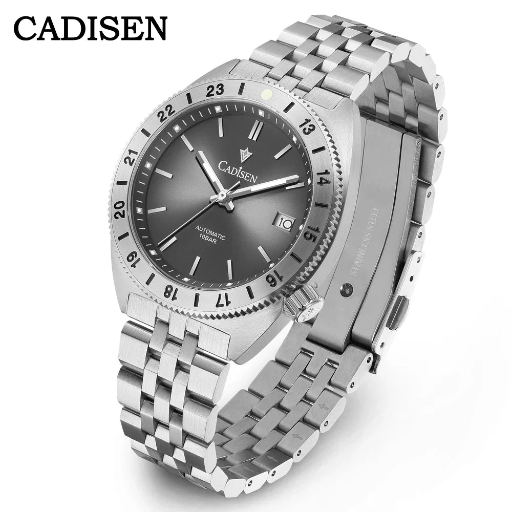 CADISEN C8230 Dive Watch Miyota 8215 Luminous Stainless steel AR Coating Sapphire 39MM 10Bar