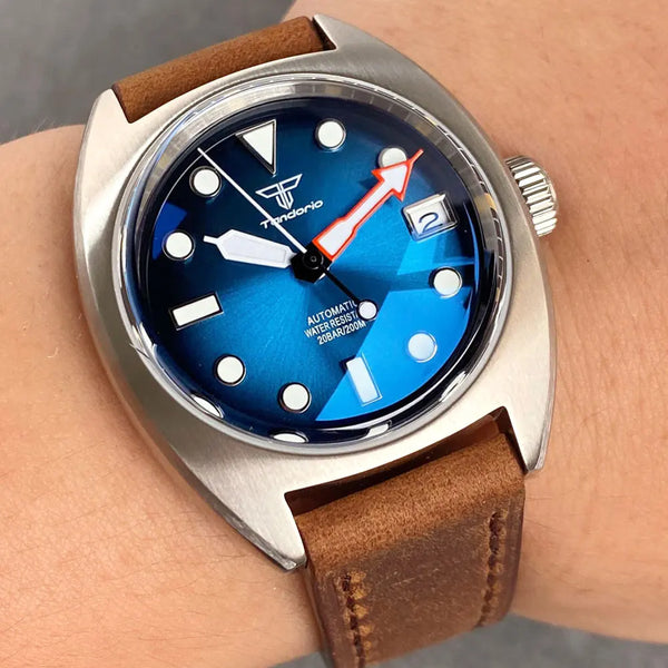 Tandorio Identity Crisis watch TD102s NH35 Domed AR Sapphire 36mm pilot watch