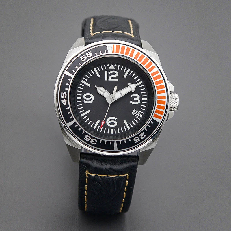 Sterile King Samurai Watch C3 Luminous Sapphire NH35 Automatic Diver 20Bar 43MM