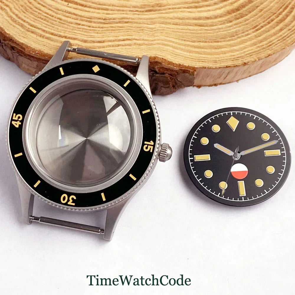 50 FATHOMS Real Bronze Watch Case Fit NH34 NH35 NH36 NH38 NH70 NH72 ETA2824 PT5000 SW200 Bow Sapphire Glass 20BAR Sandblast 40mm