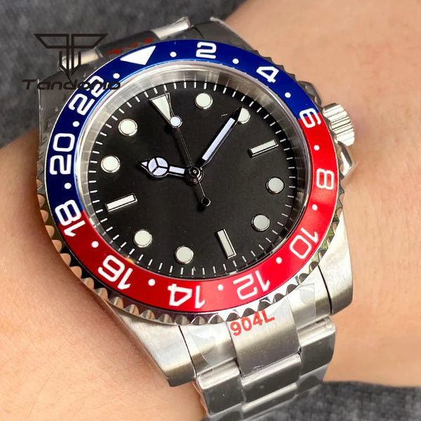 Tandorio TD266 PT5000 NH35A Miyota 40mm SUBMARINER dive Watch Sapphire