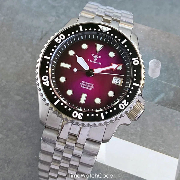 Tandorio SKX MOD TD202P 20BAR Diver Watch NH35 Movt Sapphire 41MM