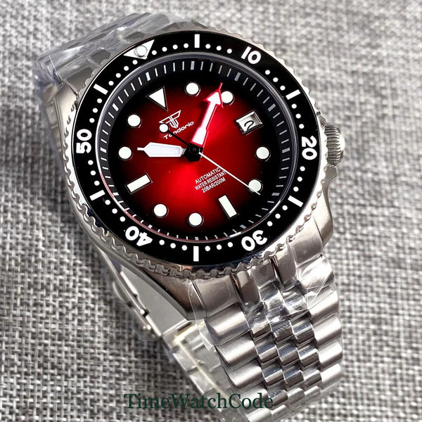 Tandorio SKX MOD TD202P 20BAR Diver Watch NH35 Movt Sapphire 41MM