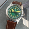 Tandorio Pilot Watch TD191 36mm Super Lume NH35 Sapphire 20Bar Green