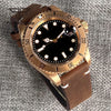 Tandorio TD232B Solid CUSN8 Bronze Watch NH35A PT500040mm Sapphire Submariner Yachtmaster