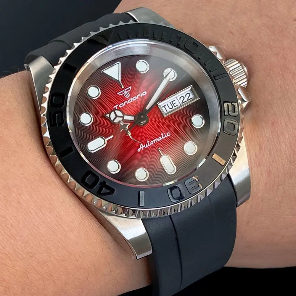 Tandorio Yacht Master Watch TD269B 40mm NH36A Movement 200M luminous Sapphire