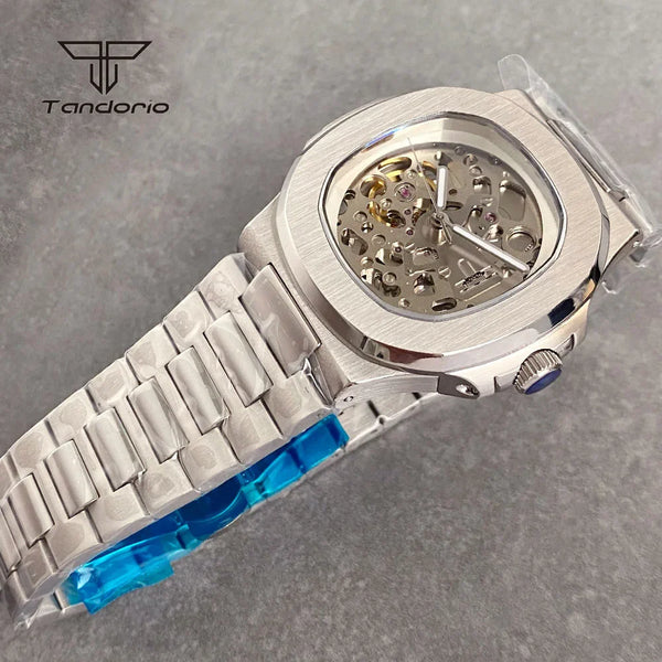 Tandorio Skeleton Nautilus TD306 NH70 40mm Square Watch Sapphire 10Bar