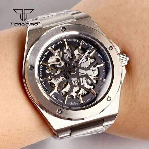 Tandorio TD331S Skeleton engineer watch NH70 Automatic Sapphire Diver 20bar - Tandorio Watches