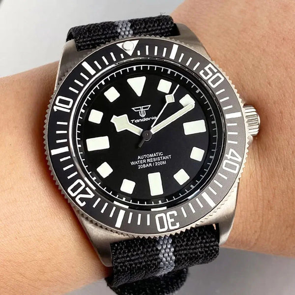 Titanium Diver Tandorio FXD TD267 42mm NH35 PT5000 Automatic Sapphire 200M Dive Watches Luminous Montres hommes Luminous - Tandorio Watches