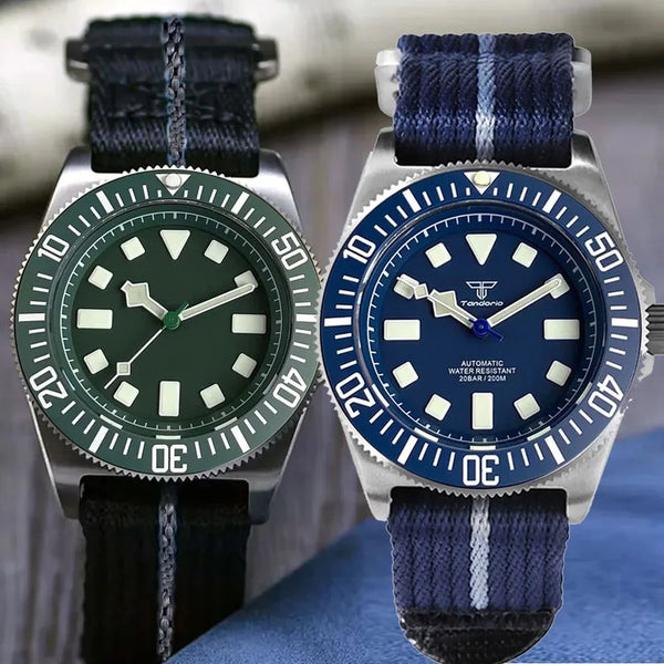 Titanium Diver Tandorio FXD TD267 42mm NH35 PT5000 Automatic Sapphire 200M Dive Watches Luminous Montres hommes Luminous - Tandorio Watches