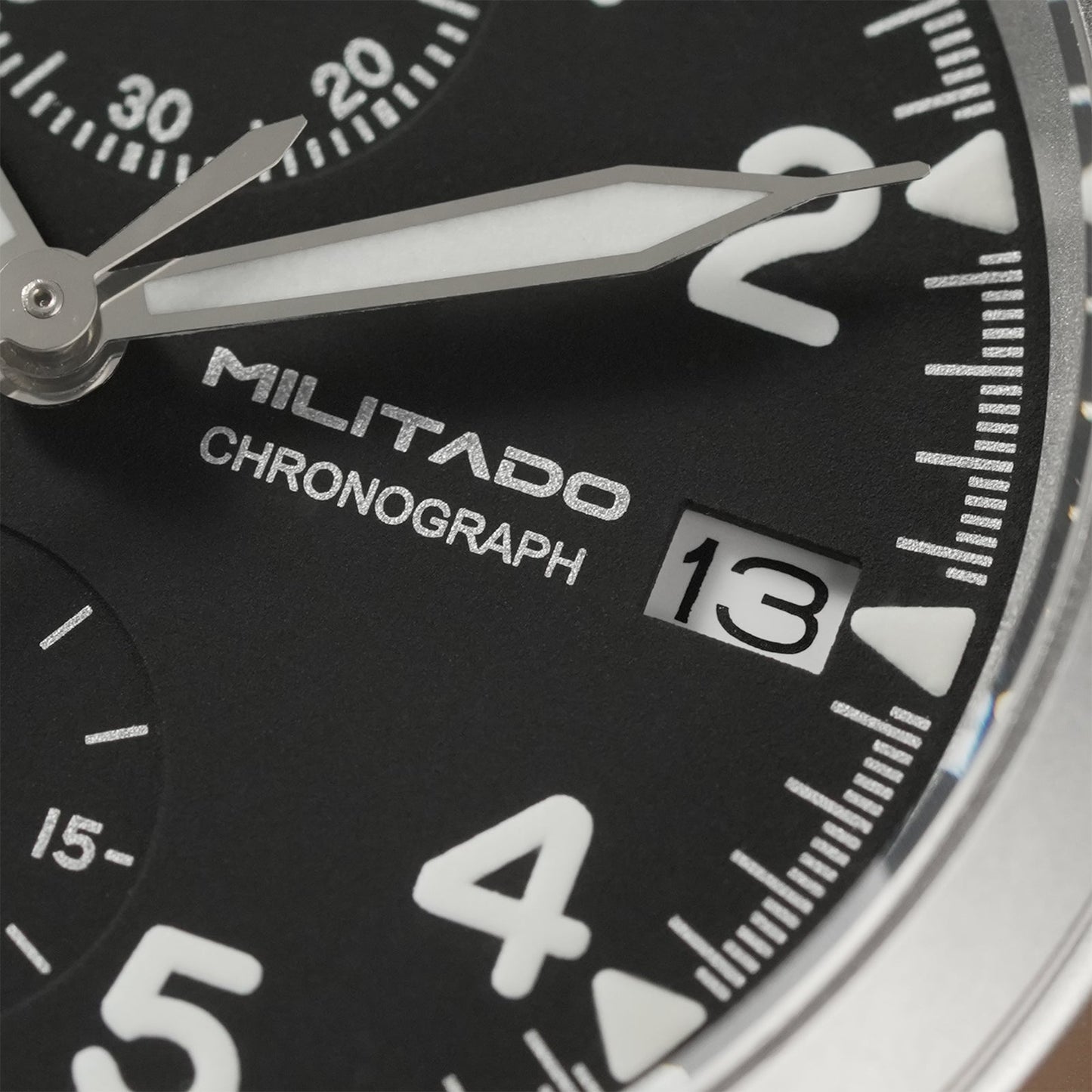 Militado 39mm Retro VK67 Quartz Chronograph Watch ML1868