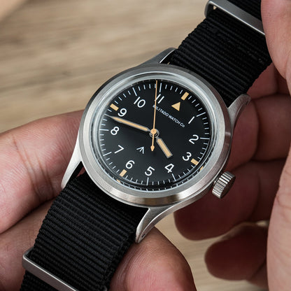 Militado 36mm Retro Military Watch VH31/VH65 Sweeping Hand ML14 V2