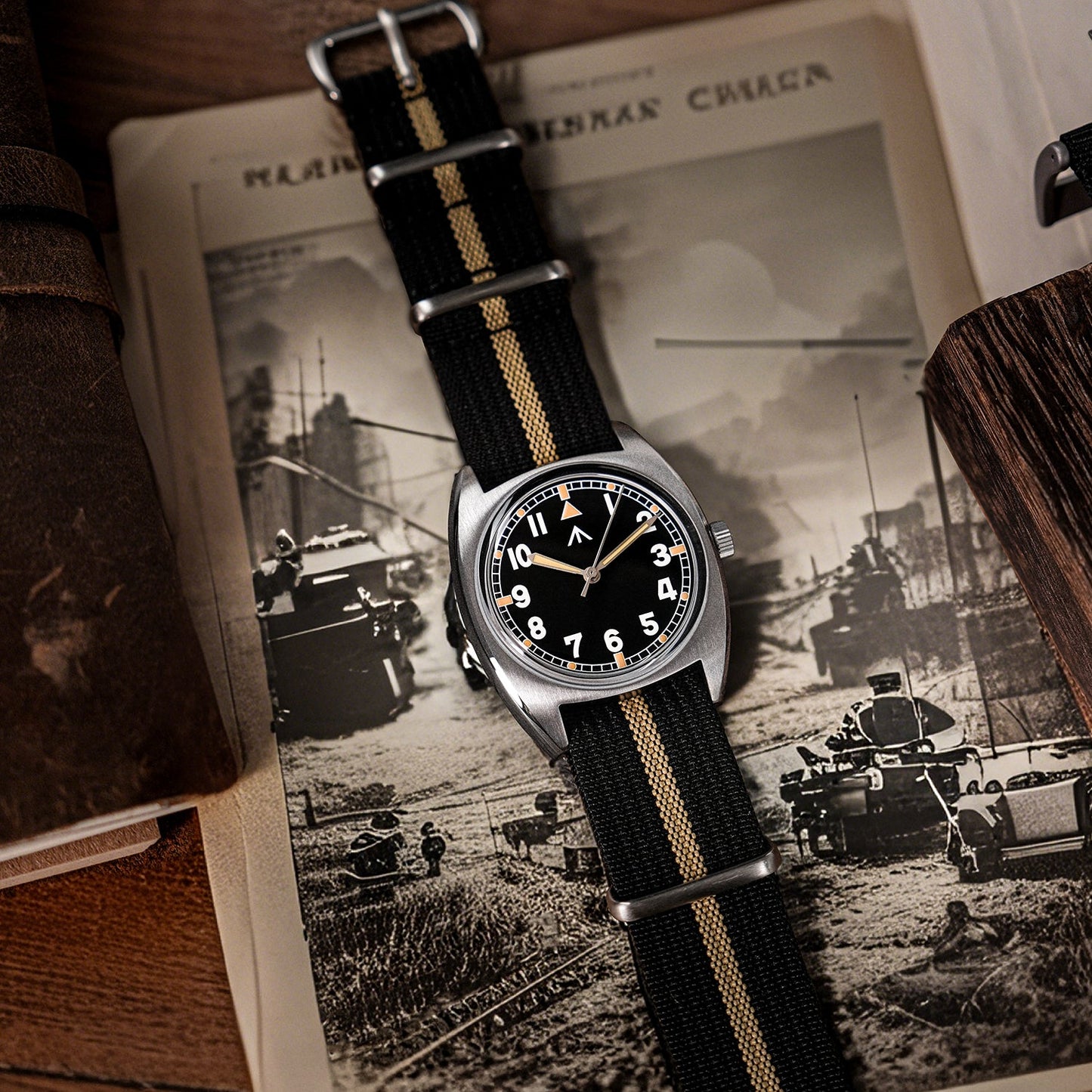 ★New Released★Militado Vintage 36mm Military Watch W10 Remake ML17