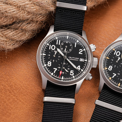 Militado 39mm Retro VK67 Quartz Chronograph Watch ML1868