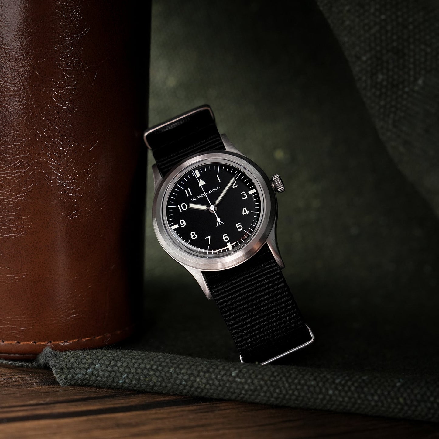 Militado 36mm Retro Military Watch VH31/VH65 Sweeping Hand ML14 V2