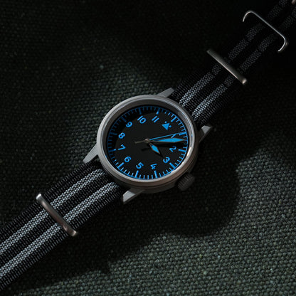 Militado 37mm Sapphire Crystal Retro Flieger Pilot Watch ML10 V2