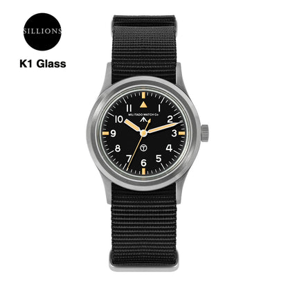 Militado 36mm Retro Military Watch VH31/VH65 Sweeping Hand ML14 V2