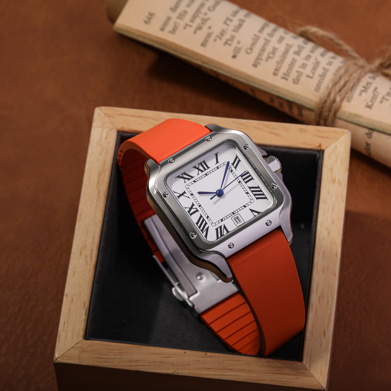 Cut-to-Size FKM Rubber Watch Strap 18mm/20mm/21mm/22mm