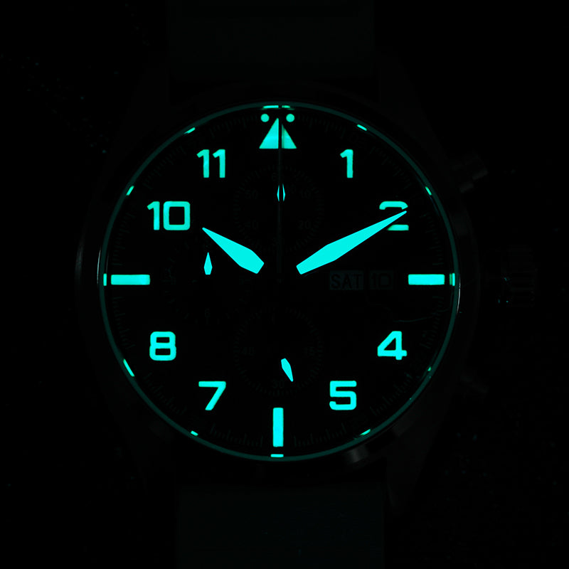 Militado 39mm Sapphire Crystal Chronograph Watch ML04