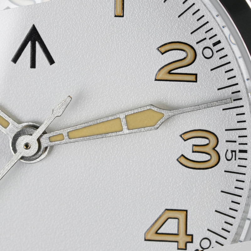 ★11.11 Sale★Militado VH31 38mm Sapphire Crystal Field Watch ML08 White Dial