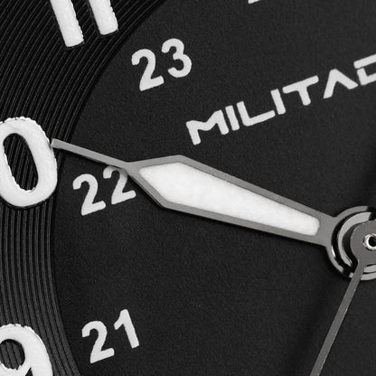 ★11.11 Sale★Militado 38mm Sapphire Crystal Field Watch ML08 Grey Dial