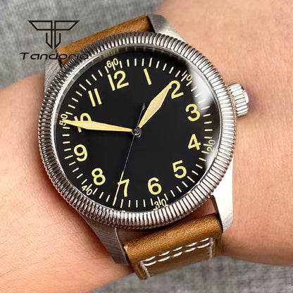 Tandorio Seiko NH35 Automatic 39mm Pilot Military 20Bar  Sapphire TD116